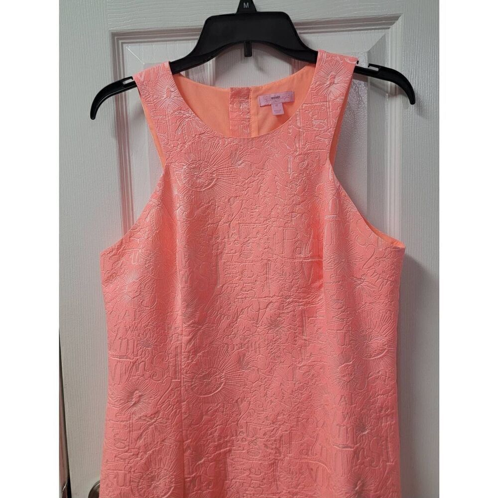Lilly Pulitzer Peachy Pink Word On The  Street Jacqua Dress S:10 - Picture 4 of 12